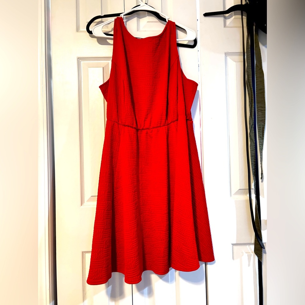 ASOS. Size 24. Red skater dress.